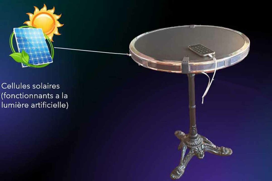 invention innovation table panneau solaire rechargement x
